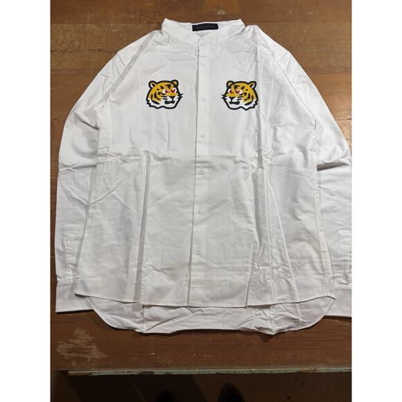 Louis Vuitton x Nigo Printed Tigers Mandarin Collar Shirt Size Large - Picture 2 of 6